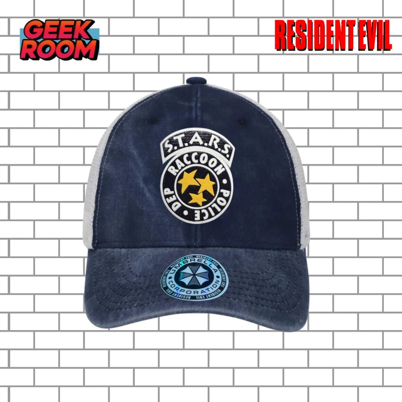 Resident Evil “S.T.A.R.S. Logo” Blue & White Trucker