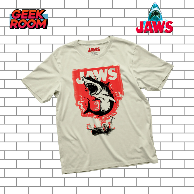 Jaws “The Orca vs Jaws” Beige Tee