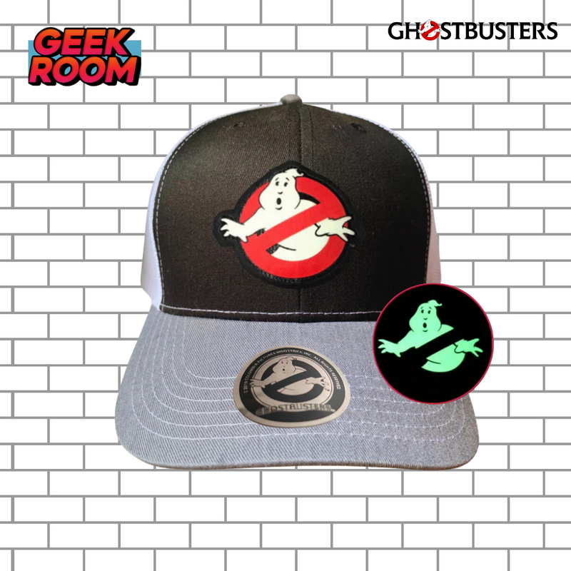 Ghostbusters Glow in the Dark Logo Tricolor Premium Trucker