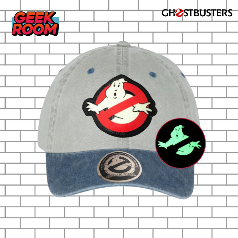 Ghostbusters Glow in the Dark Logo Beige/Blue Vintage