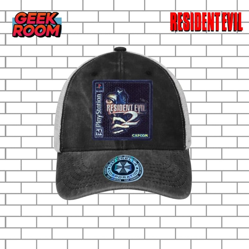 Resident Evil “RE2 Game Cover” Grey & White Trucker