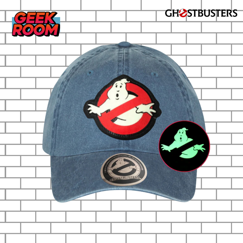 Ghostbusters Glow in the Dark Logo Blue Vintage