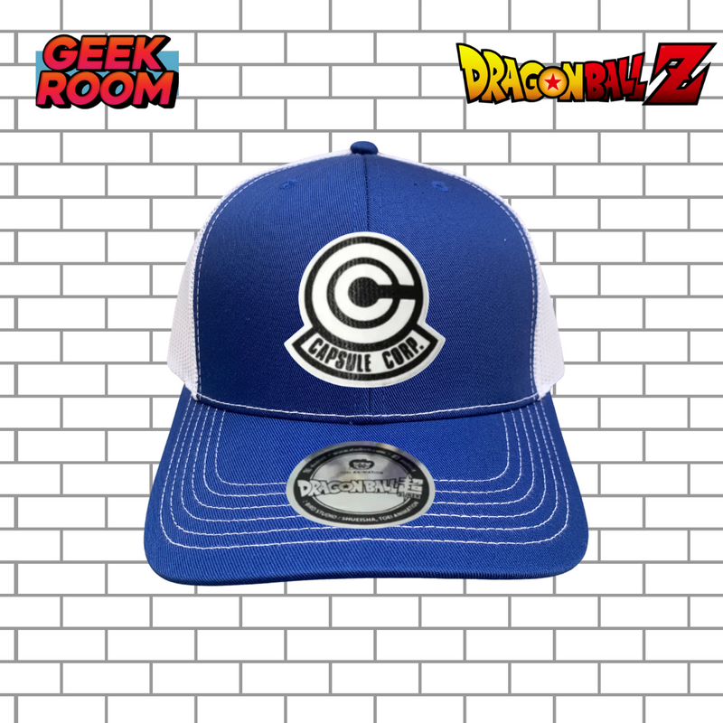 Dragon Ball Z “Capsule Corp Logo” Blue & White Premium Trucker