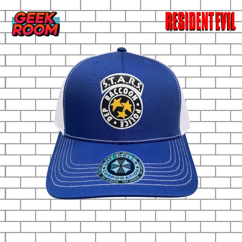 Resident Evil “S.T.A.R.S. Logo” Blue & White Premium Trucker