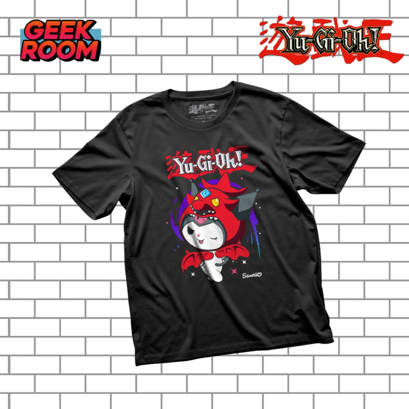 Yu-Gi-Oh! X Hello Kitty and Friends “Kuromi as Slifer the Sky Dragon” Black Tee