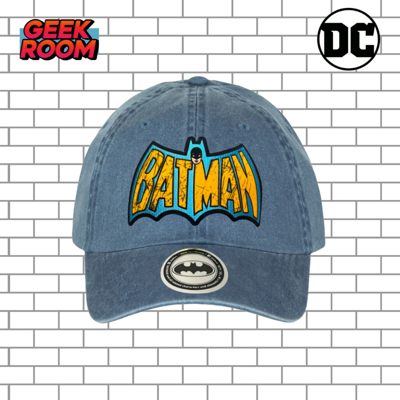 DC Comics Batman “60’s Logo” Blue Vintage