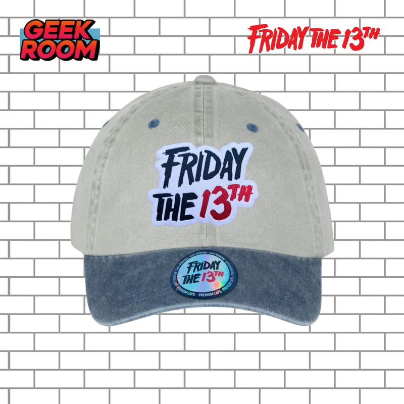 Friday the 13th “Classic Logo” Beige/Blue Vintage