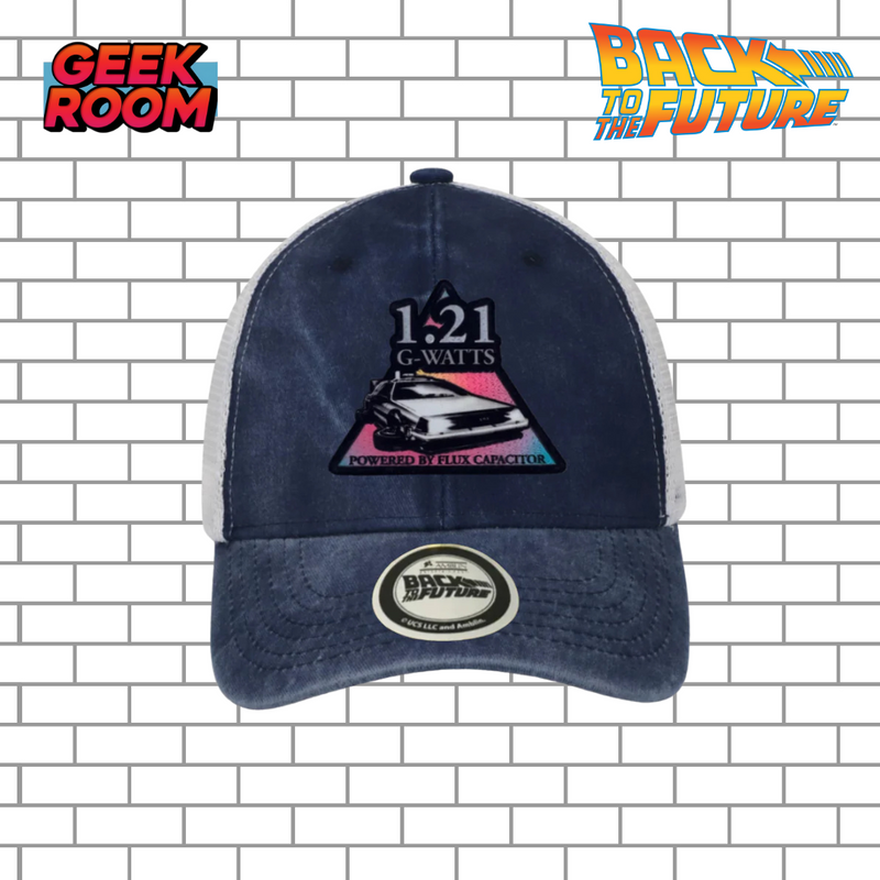 Back to the Future “1.21 G-Watts” Blue Vintage Trucker