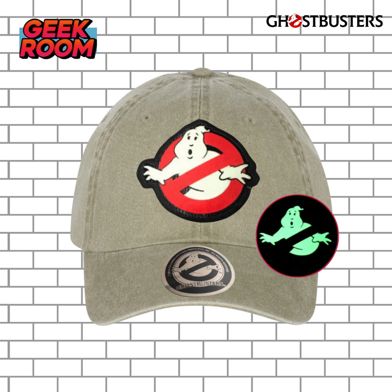 Ghostbusters Glow in the Dark Logo Beige Vintage