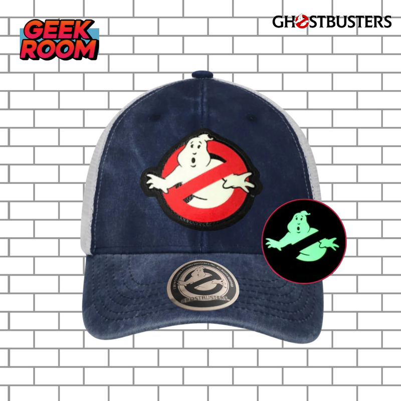 Ghostbusters Glow in the Dark Blue & White Trucker