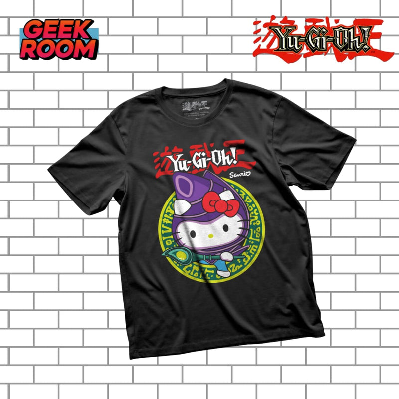 Yu-Gi-Oh! X Hello Kitty and Friends “Hello Kitty as Dark Magician” Black Tee