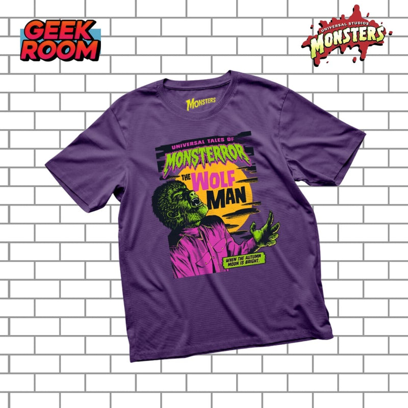 Universal Monsters “The Wolf Man” Purple Tee