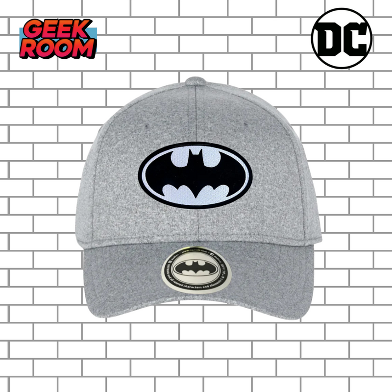 DC Comics Batman “Black & White  Logo” Soft Grey