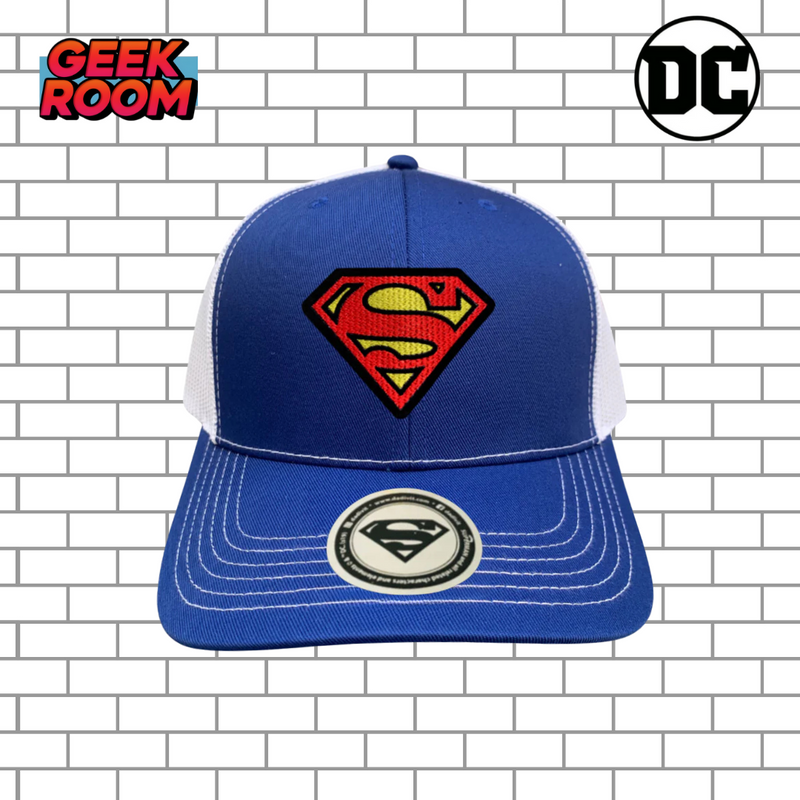 DC Comics Superman “Classic Logo” Blue & White Premium Trucker