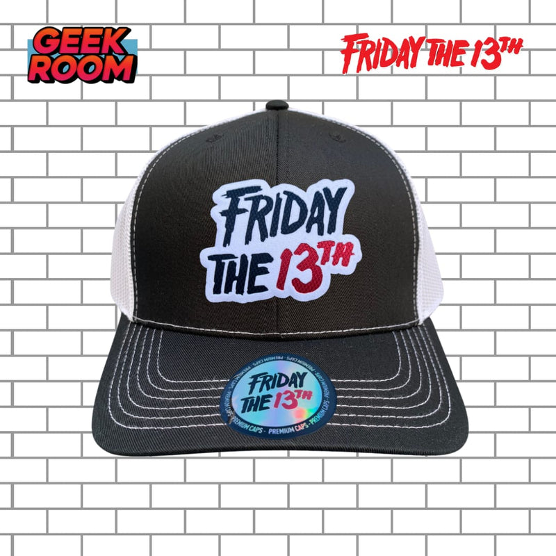 Friday the 13th “Classic Logo” Black & White Premium Trucker