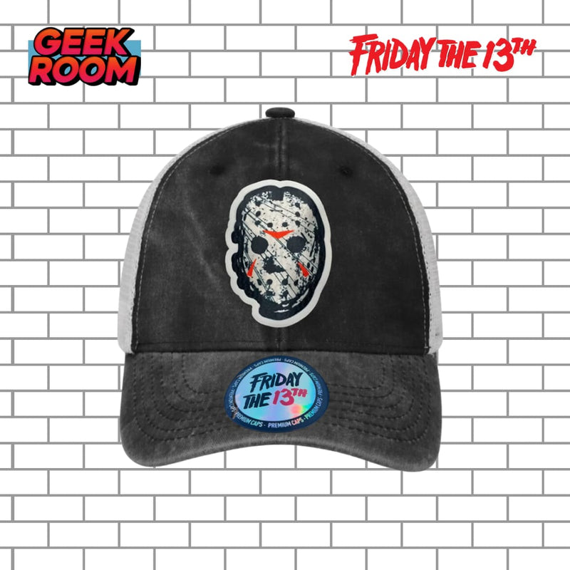 Friday the 13th “Jason Voorhees” Grey & White Trucker