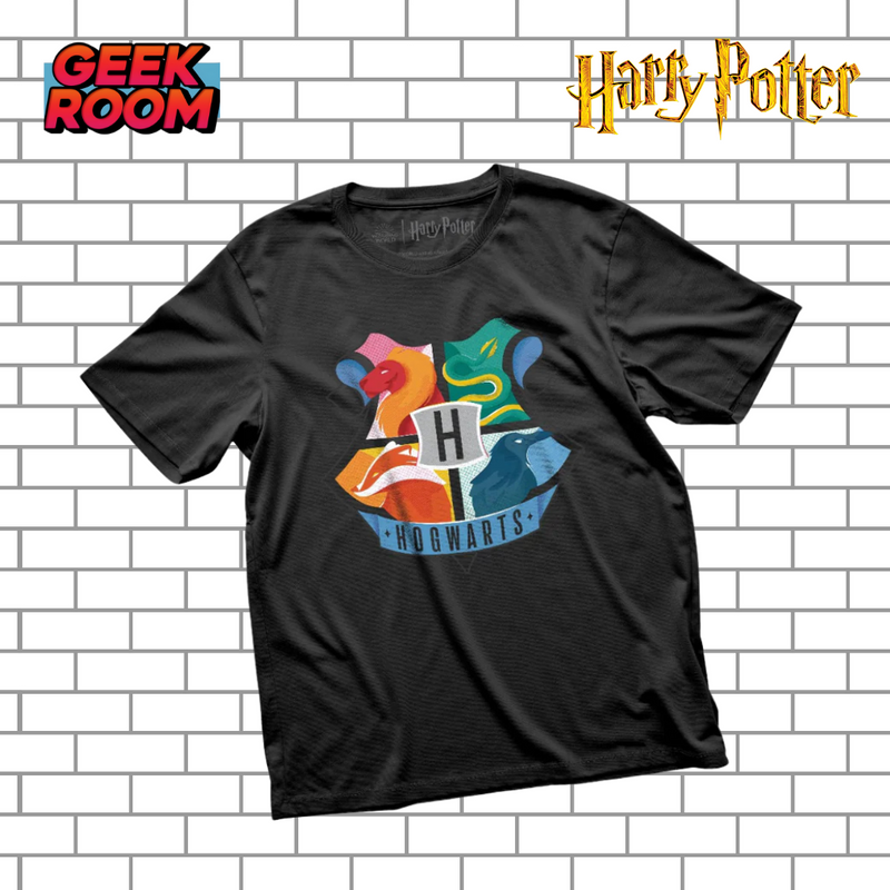 Harry Potter “Hogwarts Crest” Black Tee