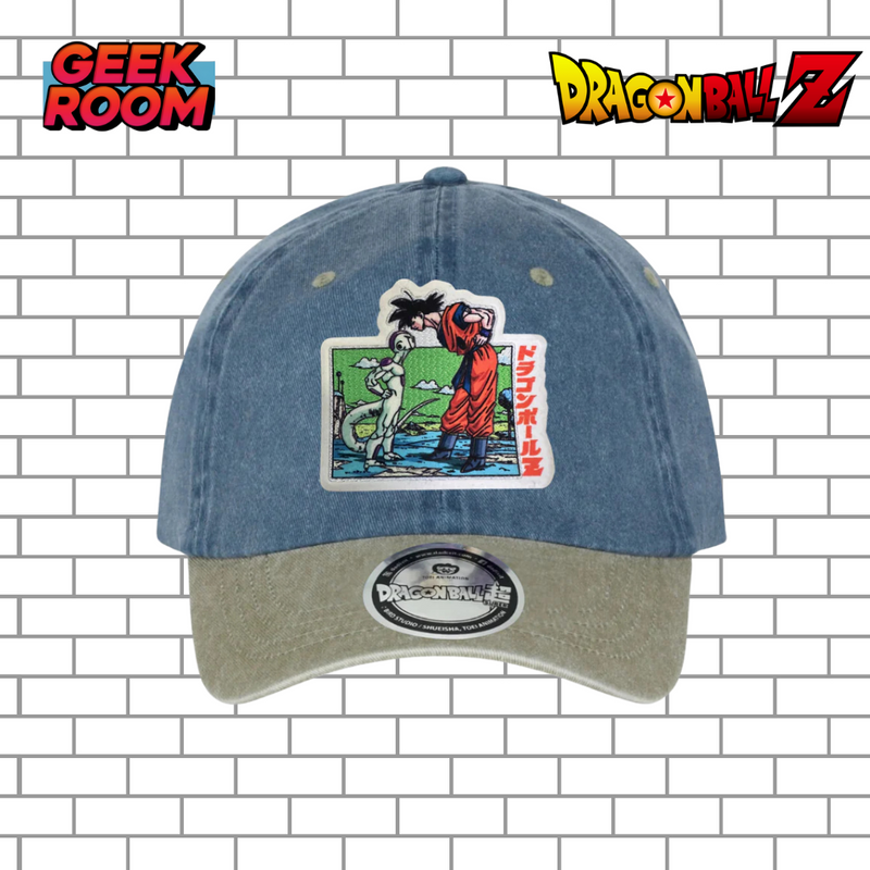 Dragon Ball Z “Goku vs Frieza” Blue/Beige Vintage