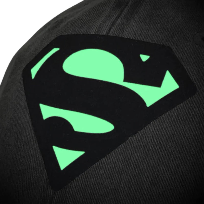 DC Comics Superman “Glow in the Dark Logo” Grey Vintage