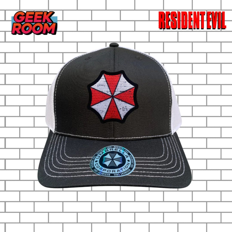 Resident Evil “Umbrella Logo” Black & White Premium Trucker