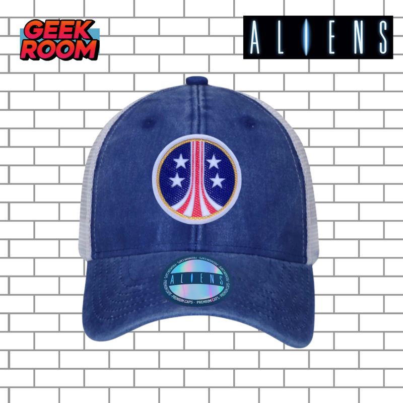 Aliens “USCM Logo” Royal Blue & White Trucker