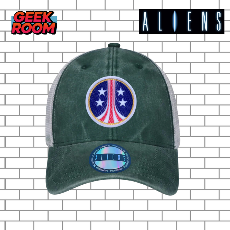 Aliens “USCM Logo” Green & White Trucker