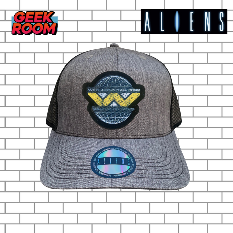 Aliens “Weyland Yutani Corp Logo” Grey & Black Premium Trucker