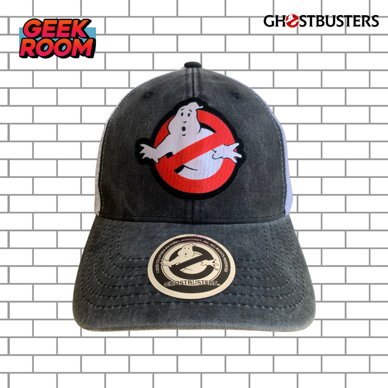 Ghostbusters Logo Grey/White  Trucker