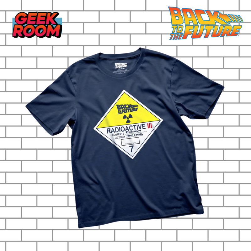 Back to the Future “Time Travel Activity” Navy Blue Tee