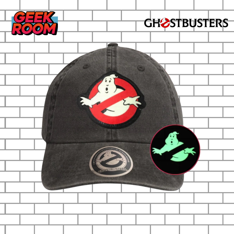 Ghostbusters “Classic Logo” Glow in the Dark Grey Vintage