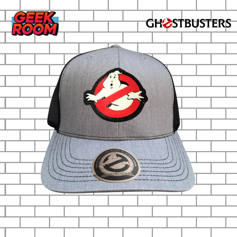 Ghostbusters “Classic Logo” Light Grey & Black Premium Trucker