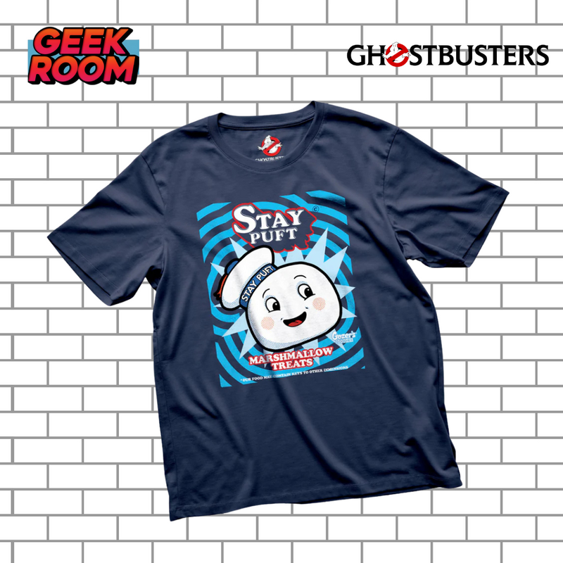 Ghostbusters “Stay Puft Marshmallow Man” Navy Blue Tee