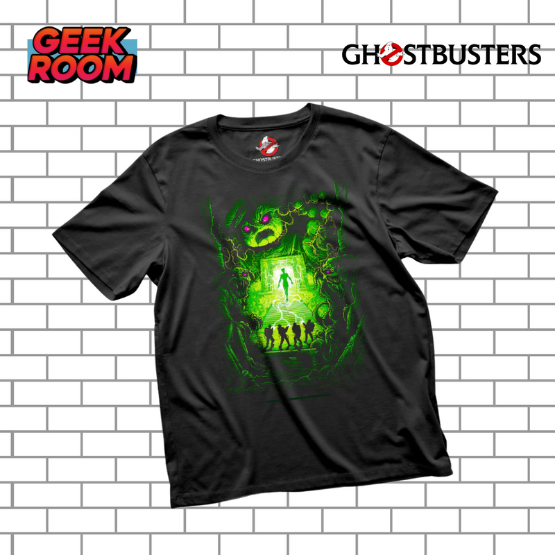 Ghostbusters “Ghostbusters vs Gozer” Black Tee