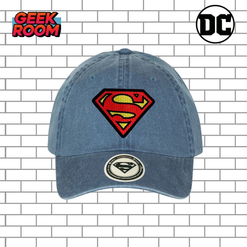 DC Comics Superman “Classic Logo” Blue Vintage