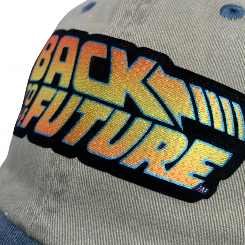 Back to the Future Logo Beige/Blue Vintage